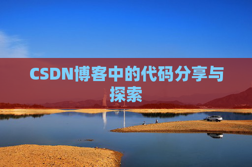 CSDN博客中的代码分享与探索